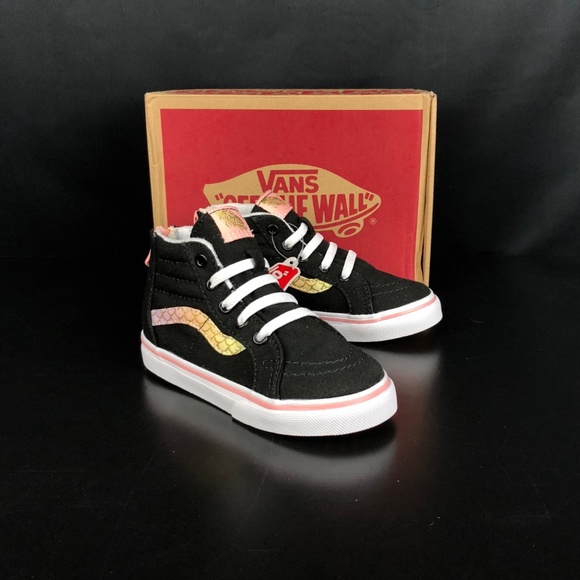 Vans Other - Vans Mermaid Rainbow Gold Sk8-Hi Zip T